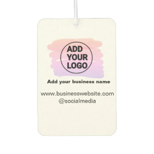 simple minimal add your logo/design watercolor     air freshener