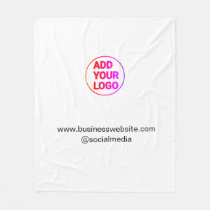 simple minimal add your logo/design watercolor   fleece blanket