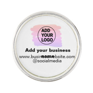 simple minimal add your logo/design watercolor lapel pin