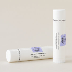 simple minimal add your logo/design watercolor lip balm