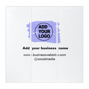simple minimal add your logo/design watercolor triptych