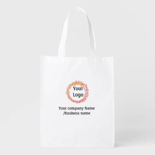 simple minimal add your logo gold website social t grocery bag
