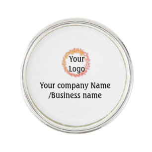 simple minimal add your logo gold website social t lapel pin