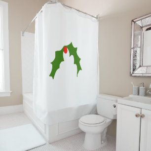 simple minimal add your logo name watercolor  show shower curtain