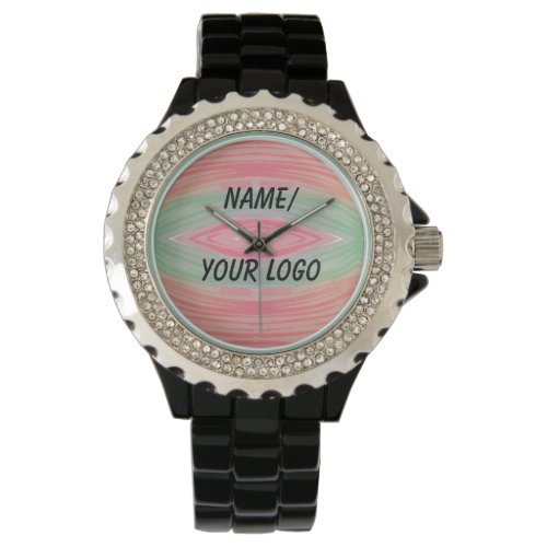 simple minimal add your logo name watercolor       watch