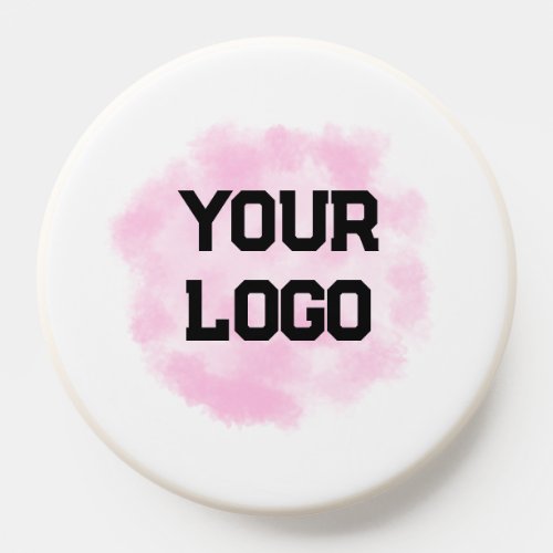simple minimal add your logo text message PopSocket