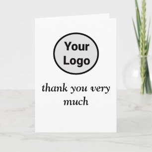 Simple minimal add your logo text name card