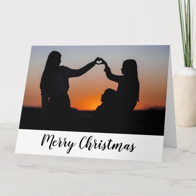 Simple minimal add your logo text name card (Front)