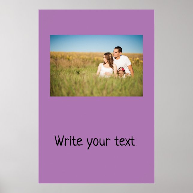 Simple minimal add your logo text name poster (Front)