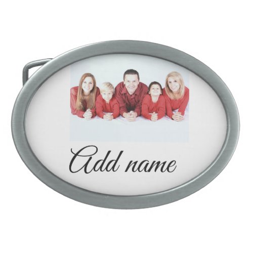 simple minimal add your mom photo name mom gift  belt buckle