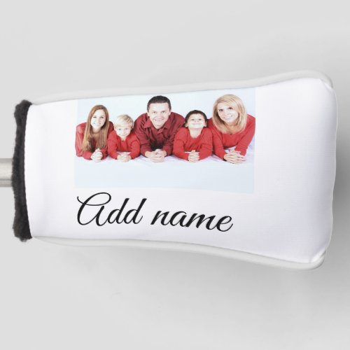 simple minimal add your mom photo name mom gift  golf head cover