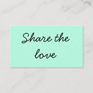 SIMPLE MINIMAL add your name address text share R Referral Card