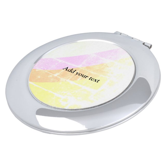simple minimal add your name bridesmaid wedding  c compact mirror (Turned)