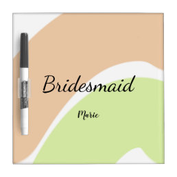 SIMPLE MINIMAL add your name custom bridesmaid   C Dry Erase Board