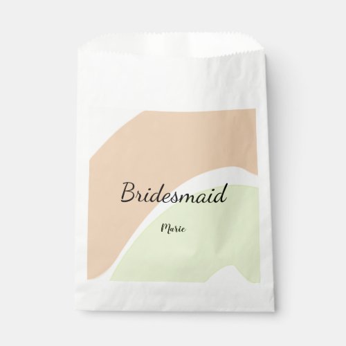 SIMPLE MINIMAL add your name custom bridesmaid   C Favor Bag