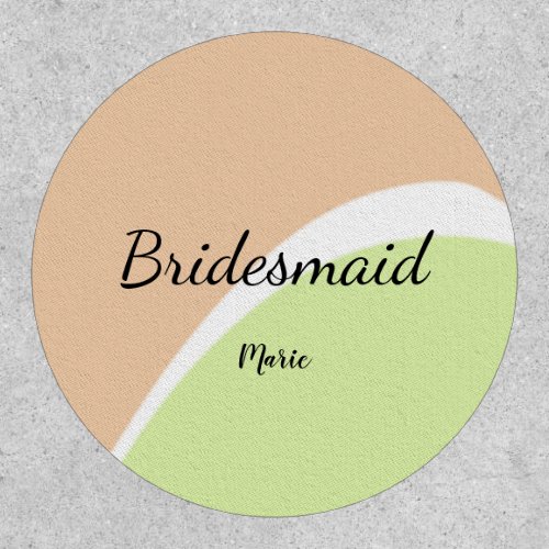 SIMPLE MINIMAL add your name custom bridesmaid   C Patch
