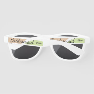 SIMPLE MINIMAL add your name custom bridesmaid   C Sunglasses