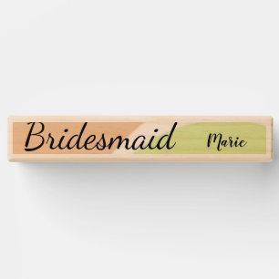 SIMPLE MINIMAL add your name custom bridesmaid C Topple Tower