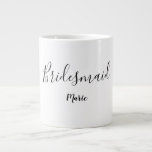 SIMPLE MINIMAL add your name custom bridesmaid  Co Giant Coffee Mug<br><div class="desc">design</div>