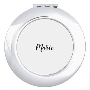 SIMPLE MINIMAL add your name custom bridesmaid     Compact Mirror