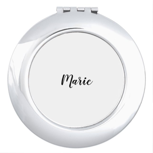 SIMPLE MINIMAL add your name custom bridesmaid     Compact Mirror (Front)