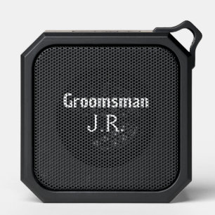 SIMPLE MINIMAL add your name custom groomsman Bluetooth Speaker