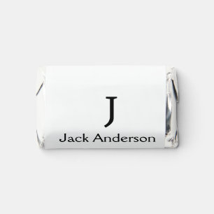 SIMPLE MINIMAL add your name custom groomsman  Hershey's Miniatures