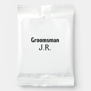 SIMPLE MINIMAL add your name custom groomsman Hot Chocolate Drink Mix