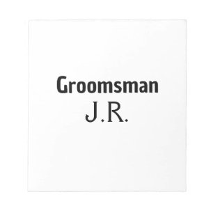 SIMPLE MINIMAL add your name custom groomsman     Notepad