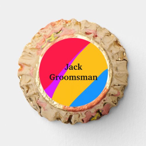 SIMPLE MINIMAL add your name custom groomsman  Reeses Peanut Butter Cups
