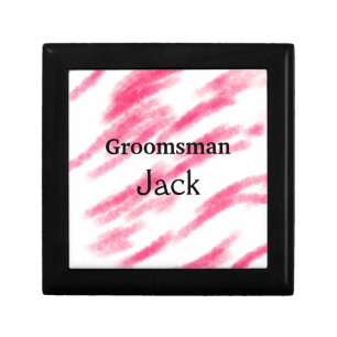 SIMPLE MINIMAL add your name custom groomsman T Gift Box
