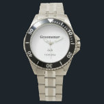 SIMPLE MINIMAL add your name custom groomsman  Watch<br><div class="desc">design</div>