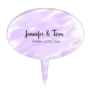 simple minimal add your name custom wedding unity  cake topper