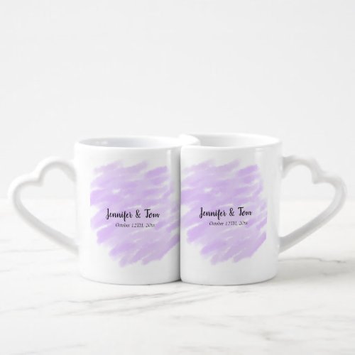 simple minimal add your name custom wedding unity  coffee mug set