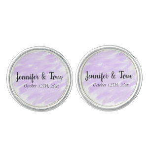 simple minimal add your name custom wedding unity cufflinks