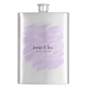simple minimal add your name custom wedding unity flask