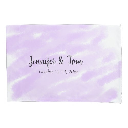 simple minimal add your name custom wedding unity  pillow case