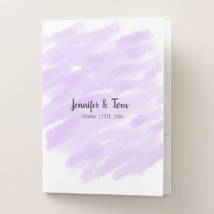 simple minimal add your name custom wedding unity pocket folder