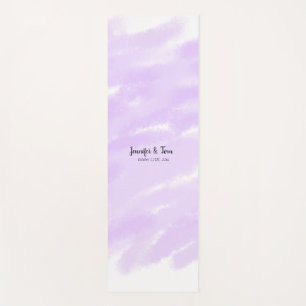simple minimal add your name custom wedding unity yoga mat