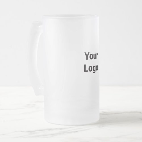 simple minimal add your name MONOGRAM GROOMSMEN    Frosted Glass Beer Mug