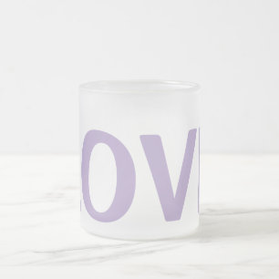 simple minimal add your name MONOGRAM GROOMSMEN Frosted Glass Coffee Mug