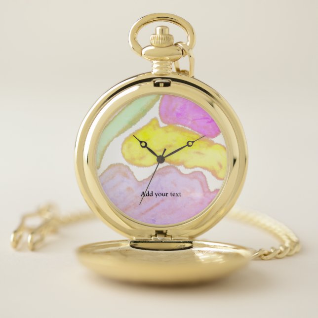 simple minimal add your name MONOGRAM GROOMSMEN  W Pocket Watch (Inside)