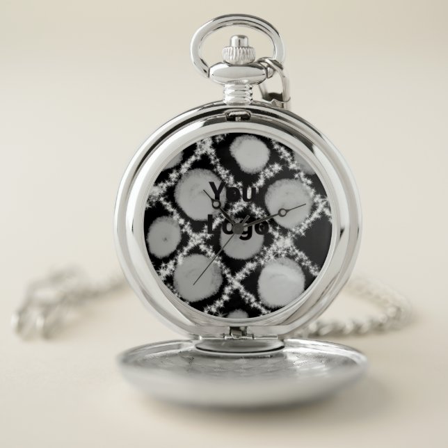 simple minimal add your name MONOGRAM GROOMSMEN  W Pocket Watch (Inside)