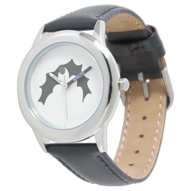 simple minimal add your name MONOGRAM GROOMSMEN  W Watch (Angled)