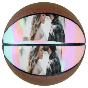simple minimal add your name photo pastel paint ef basketball