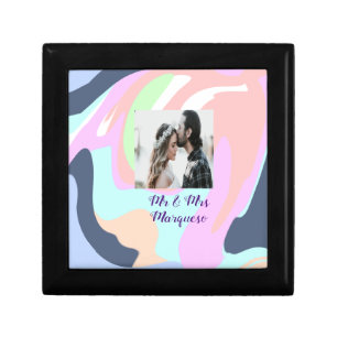 simple minimal add your name photo pastel paint ef gift box