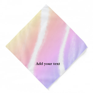 simple minimal add your name photo year watercolor bandana