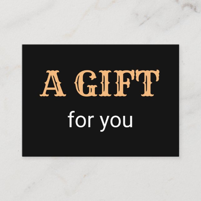 simple minimal add your name text address logo dis business card (Front)