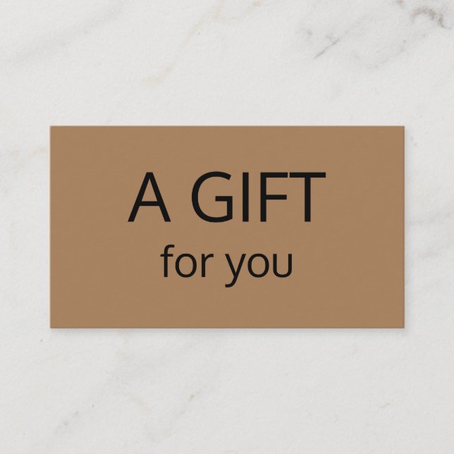 simple minimal add your name text address logo dis calling card (Front)