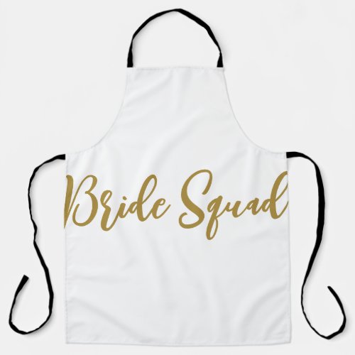 simple minimal add your name text bridesmaid gift  apron